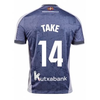 Billige Fotballdrakt Real Sociedad Takefusa Kubo #14 Replika Bortedrakt 2025-26 Kortermet